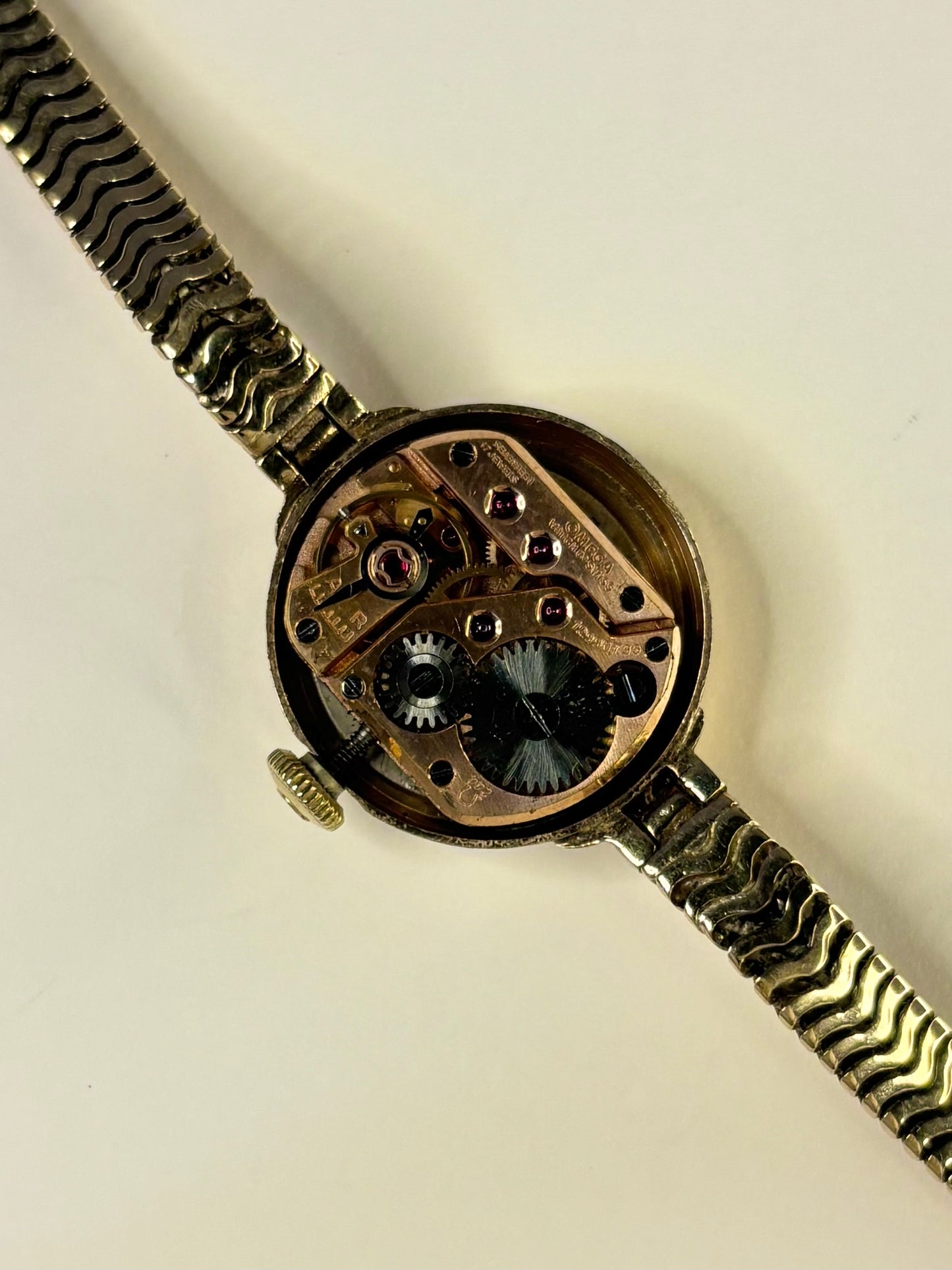OMEGA 9ct Gold *+BOX* Ladies Vintage 1950’s Manual Cocktail Watch - 77711