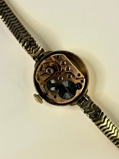 OMEGA 9ct Gold *+BOX* Ladies Vintage 1950’s Manual Cocktail Watch - 77711