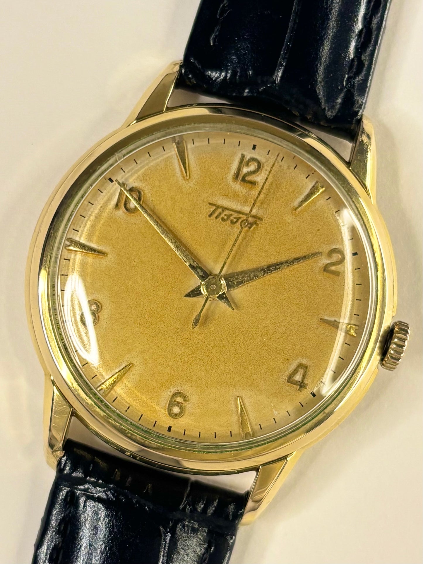 TISSOT Vintage 1960’s Men’s Manual Tropical Dial Gold Dress Watch