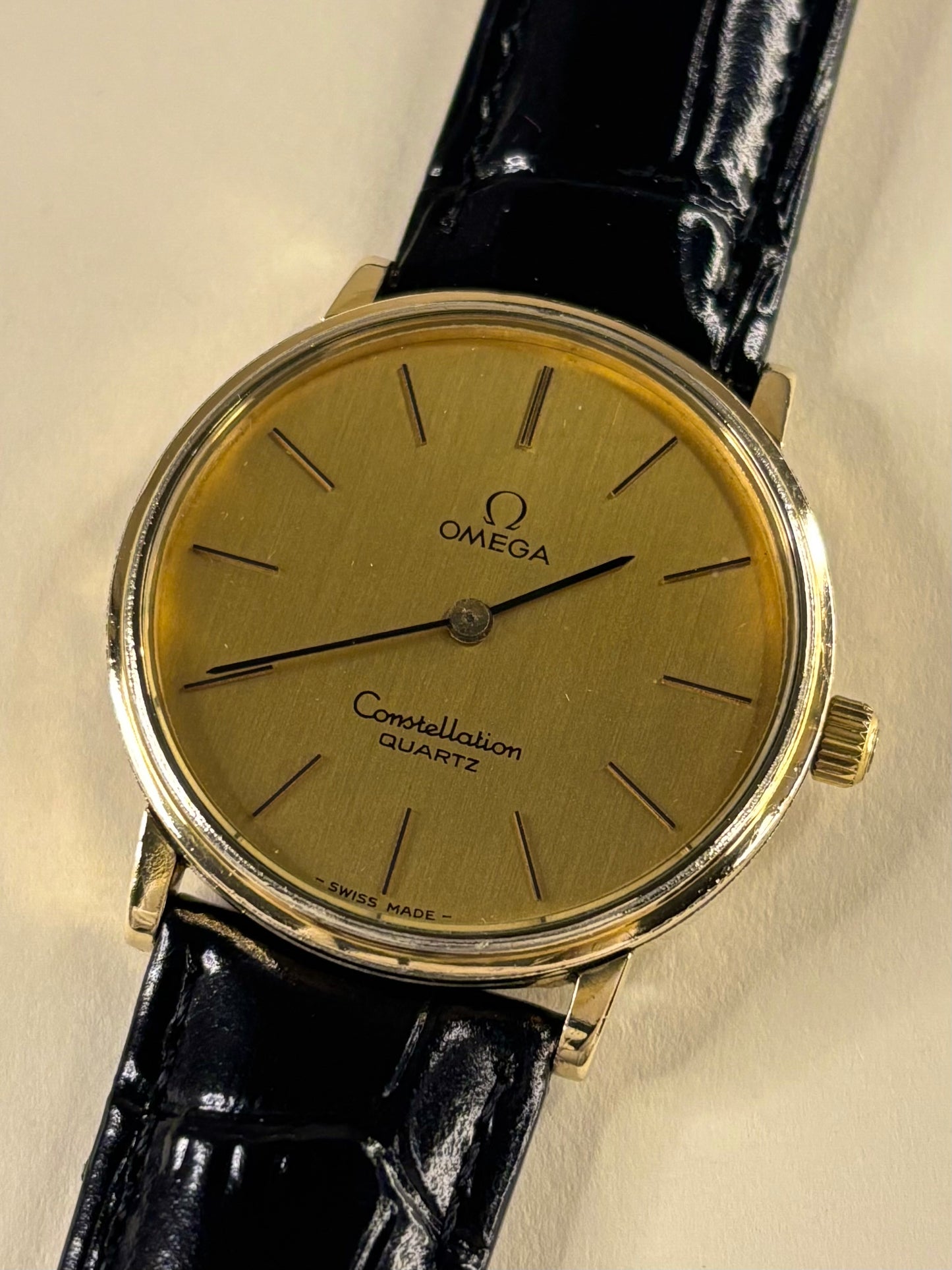 Omega Constellation Vintage 1970’s Men’s Gold Quartz Dress Watch - 191.032