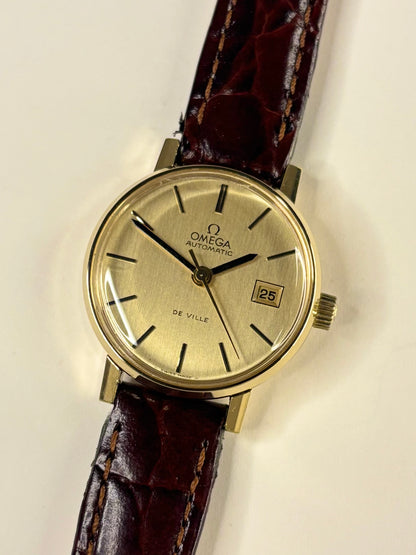 OMEGA De Ville Ladies Vintage 1970’s Automatic Date Gold Dress Watch