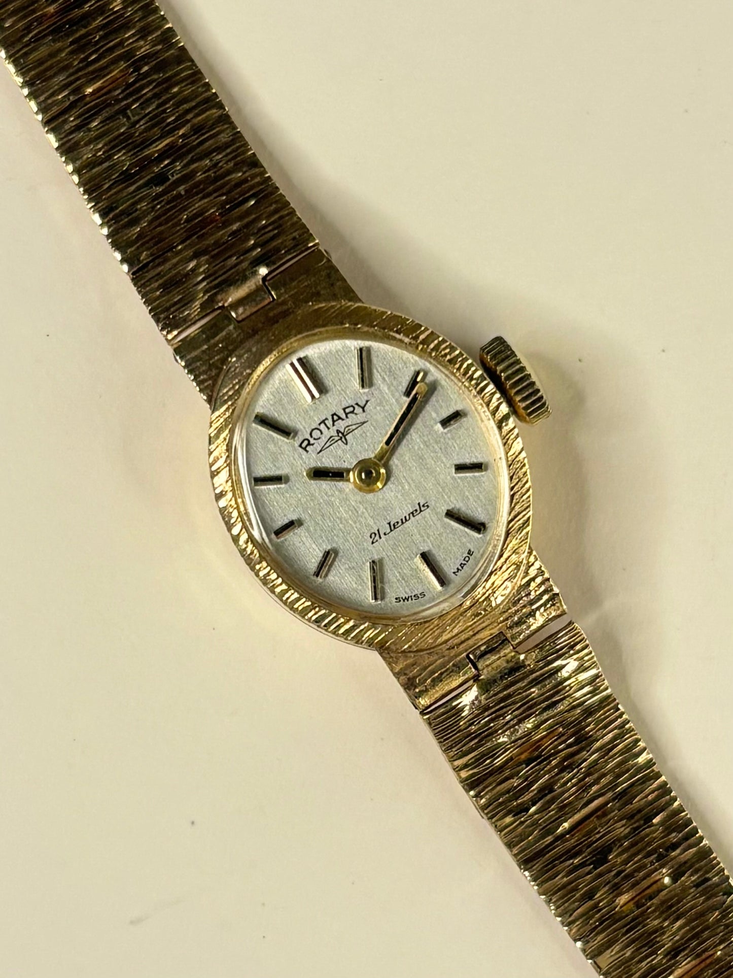 ROTARY Ladies 9ct Gold *+BOX* 15g Vintage 1970’s Manual Watch