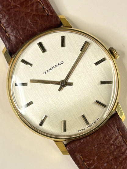 GARRARD Vintage 1970’s Men’s Manual Gold Dress Watch