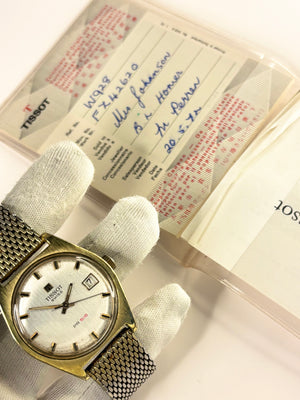 TISSOT PR516 Vintage 1970’s *+PAPERS* Men’s Manual Date Gold Watch