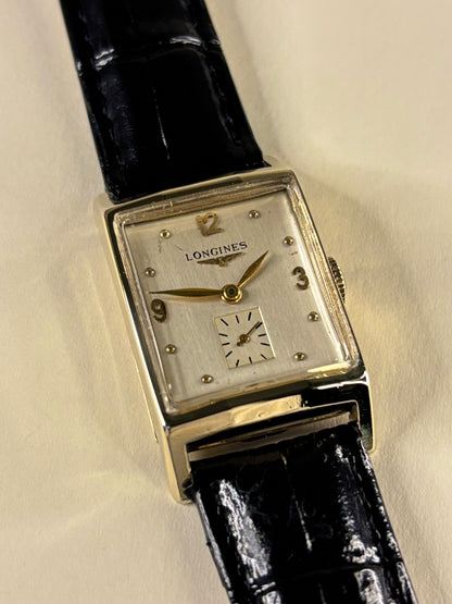 Longines 10K Gold Filled Mens Vintage 1940’s Tank Watch - Cal. 9L