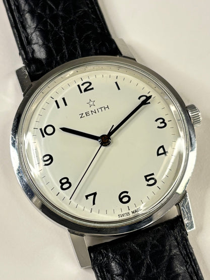 Zenith Vintage 1960’s Men’s Manual Silver Dress Watch - 2542