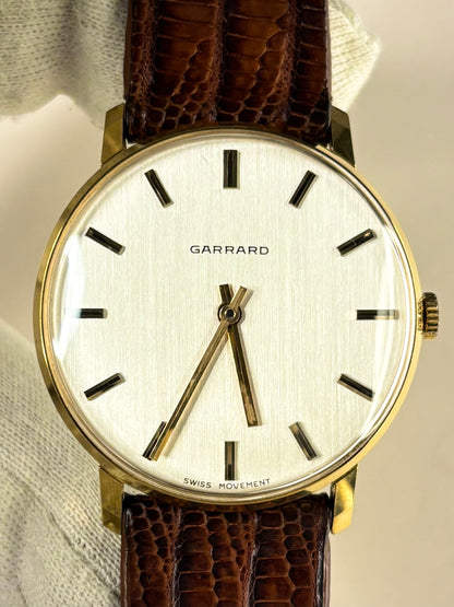 GARRARD Vintage 1970’s *+BOX* Men’s Manual Gold Dress Watch