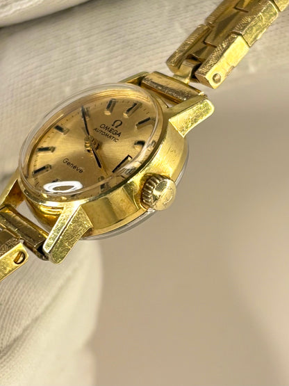 OMEGA Geneve Ladies Vintage 1970’s Automatic Date Gold Watch - 562.016