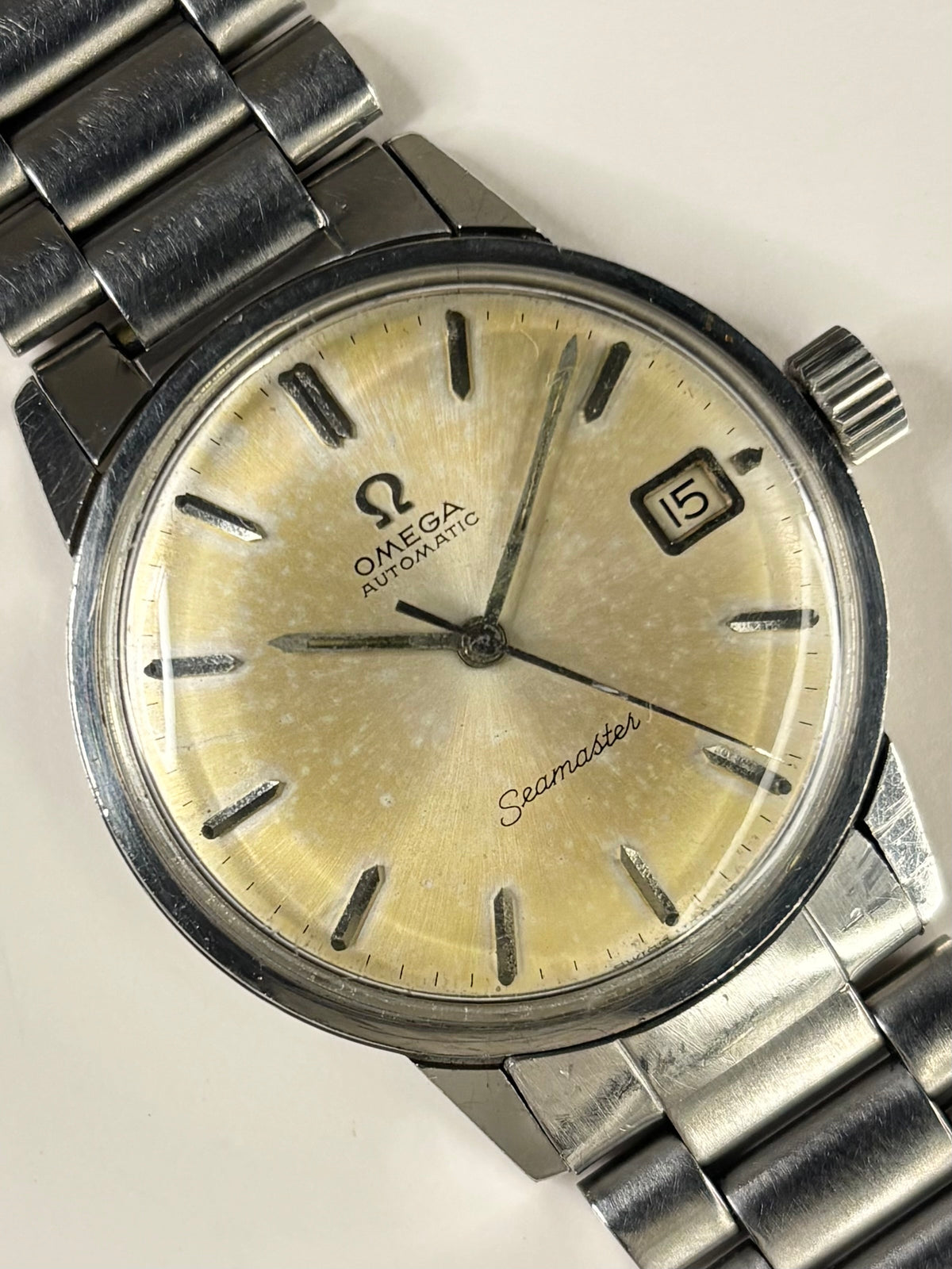OMEGA Seamaster Vintage *+BOX* 1960’s Men’s Date Automatic Silver Watch - 166.002
