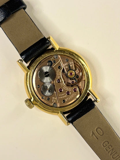 620 manual movement mechanism of Omega De Ville vintage 1972 Ref. 511.215 gold plated manual watch