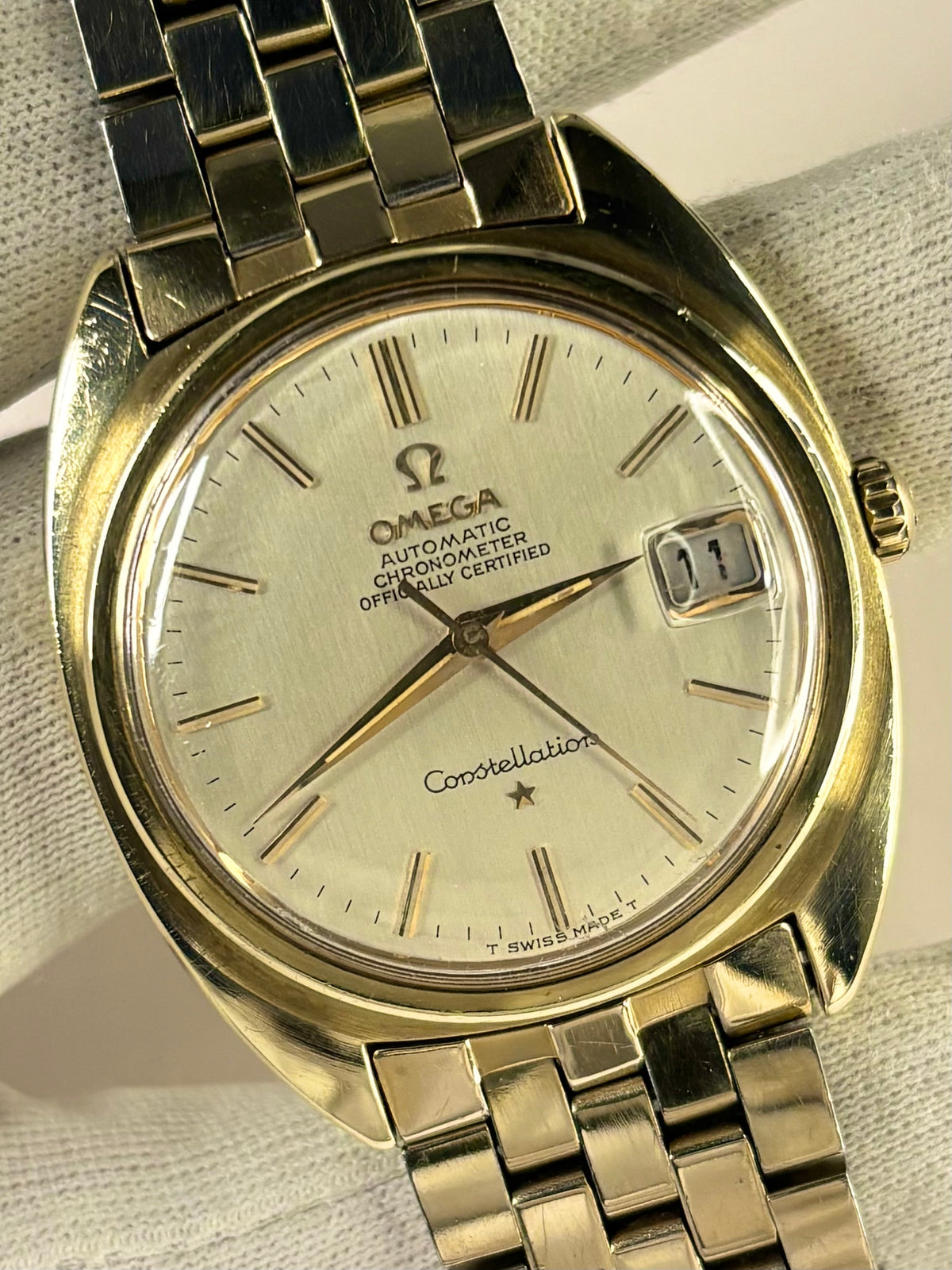OMEGA Constellation *+BOX* Vintage 1960’s Men’s Automatic Gold Watch - 168.017