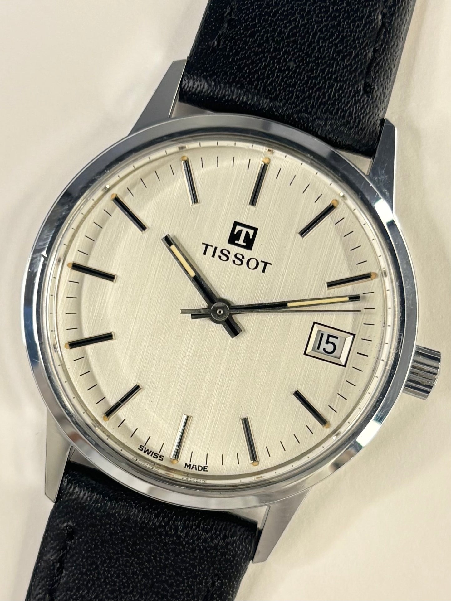 TISSOT Vintage 1970’s Men’s Manual Date Silver Dress Watch