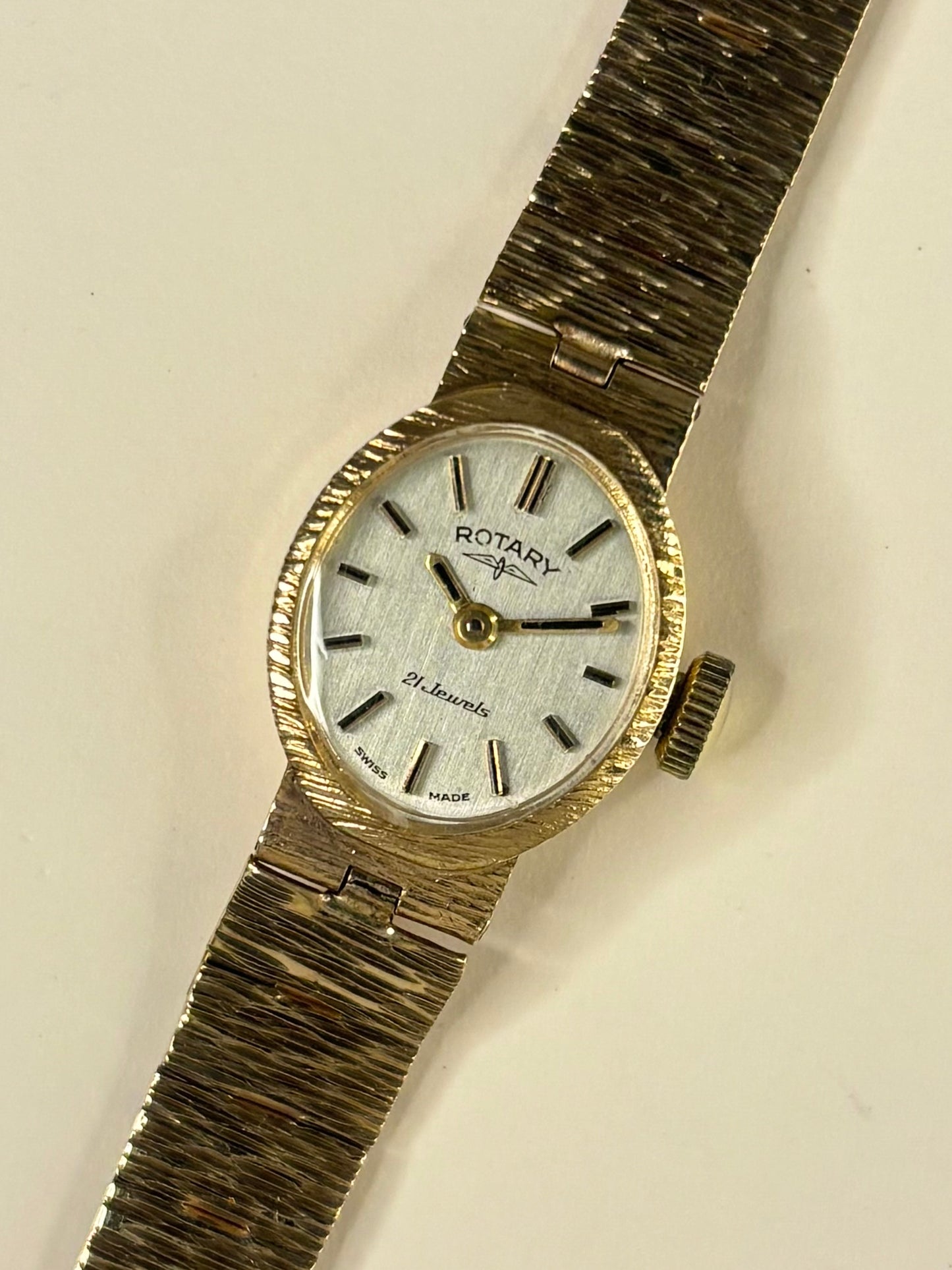 ROTARY Ladies 9ct Gold *+BOX* 15g Vintage 1970’s Manual Watch