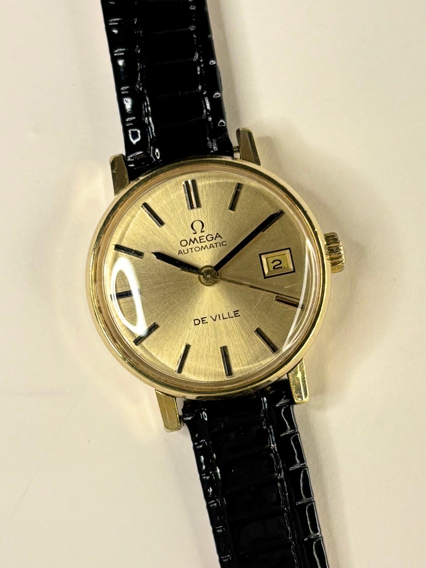 OMEGA De Ville Ladies Vintage 1970’s Automatic Date Gold Dress Watch - 562.0018