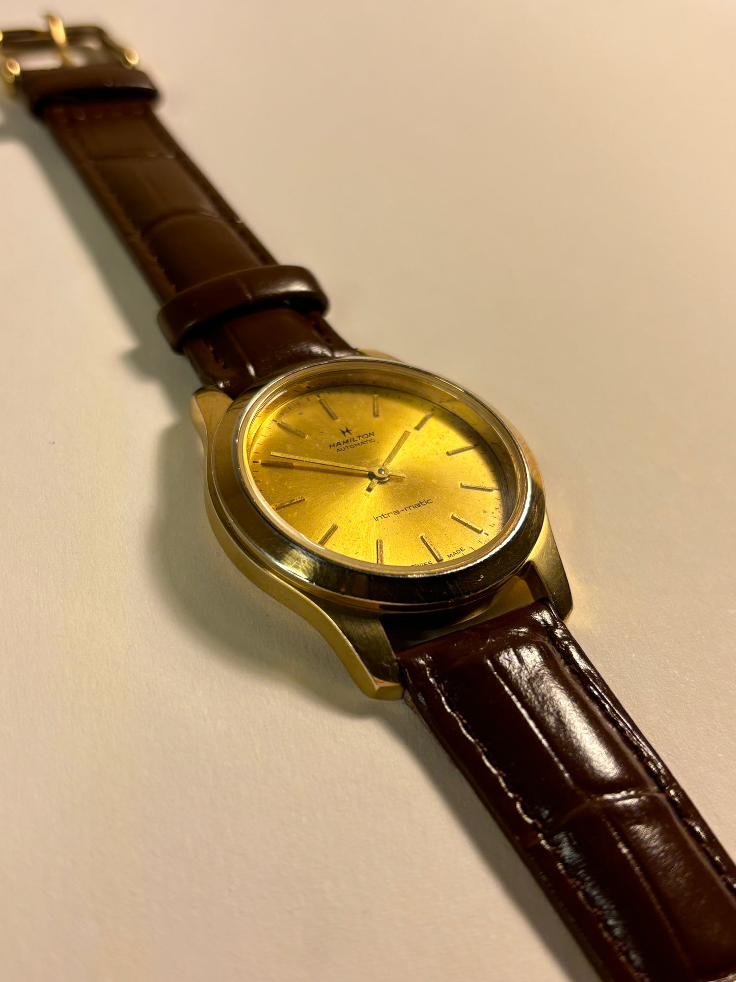 Hamilton Automatic Intra-Matic Gold Men's Watch Cal.90