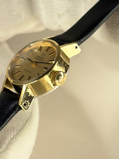OMEGA De Ville Ladies *+PAPERS* Vintage 1970's Automatic Gold Watch - 551.0057