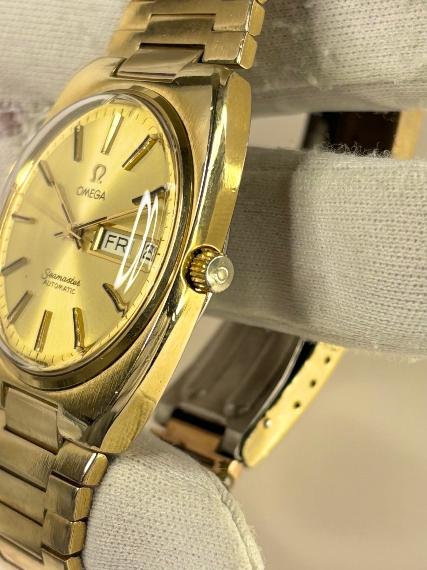 OMEGA Seamaster *+BOX* Vintage 1970’s Men’s Automatic Gold Watch - 166.0216