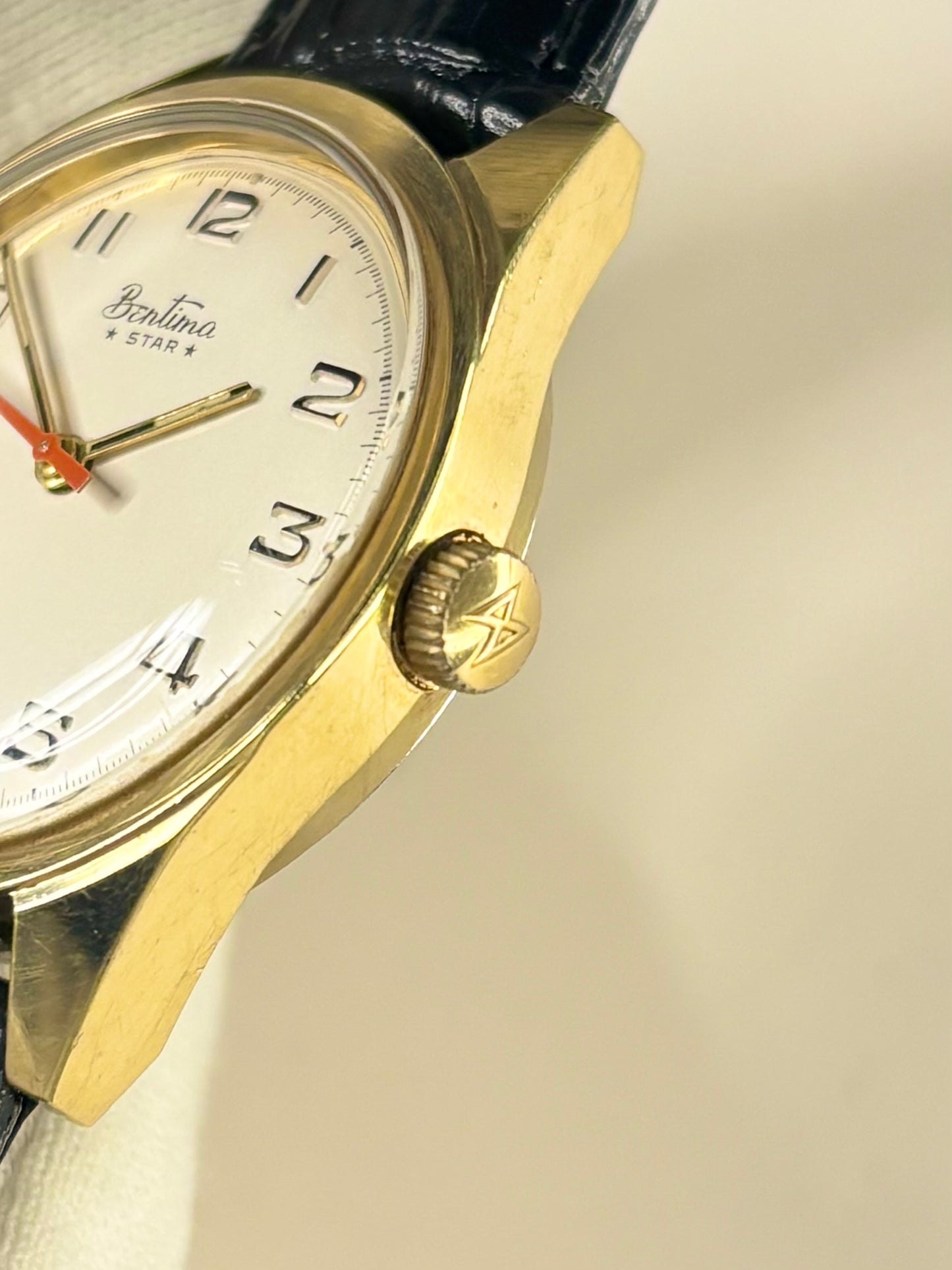 BENTIMA Star Vintage 1970’s Men’s Manual Gold Dress Watch