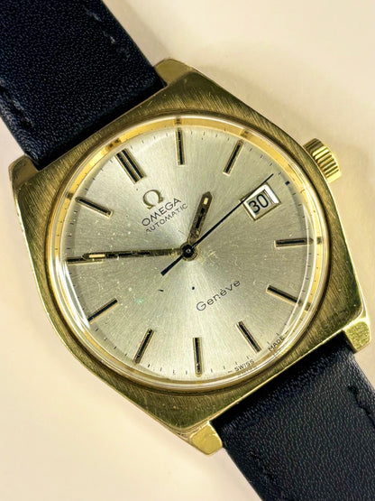 OMEGA Geneve Vintage 1970’s Men’s Automatic Date Gold Dress Watch - 166.099