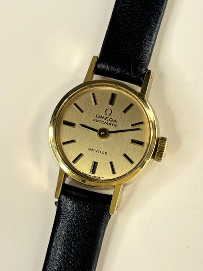 OMEGA De Ville Ladies *+PAPERS* Vintage 1970's Automatic Gold Watch - 551.0057