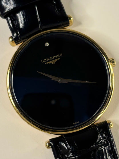 Longines La Grande Classique vintage 1991 men’s timepiece gold plated case quartz