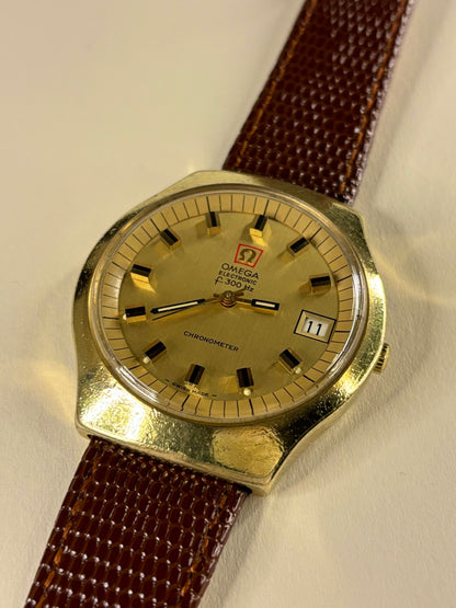 Luxury Omega Chronometer Ref. 198.021 gold plated timekeeper showcasing classic Swiss design