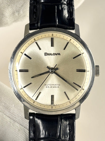 BULOVA Vintage 1970’s Men’s Automatic Silver Dress Watch