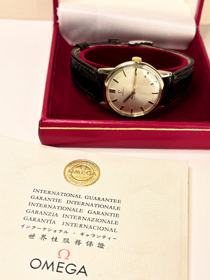 OMEGA 9ct Gold Vintage 1960’s *+BOX&PAPERS* Men’s Manual Dress Watch - 131.5418