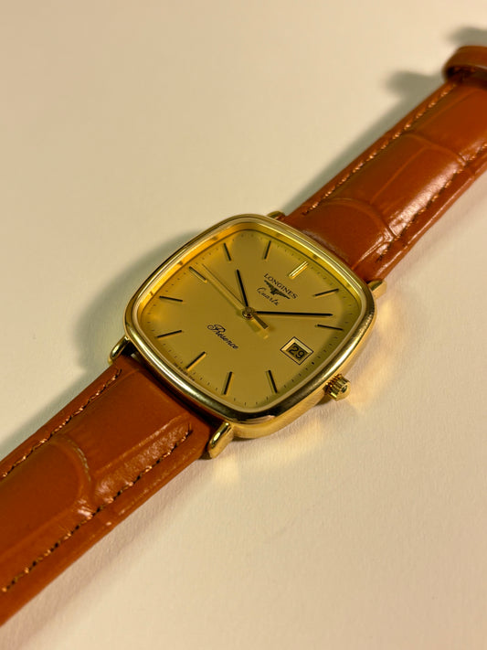 Longines Présence Gold Plated Quartz Date Watch L156.4