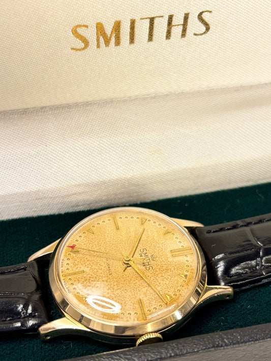 SMITHS DeLuxe *+BOX* Vintage 1960’s Men’s Manual Gold Dress Watch