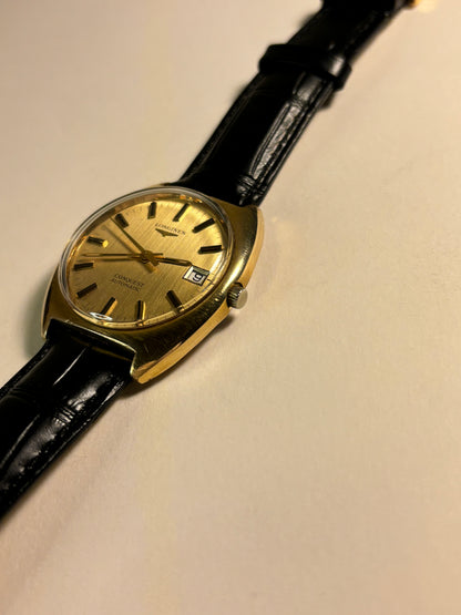 Longines Conquest Gold Plated Automatic Date Watch L633.1 with Papers and Box