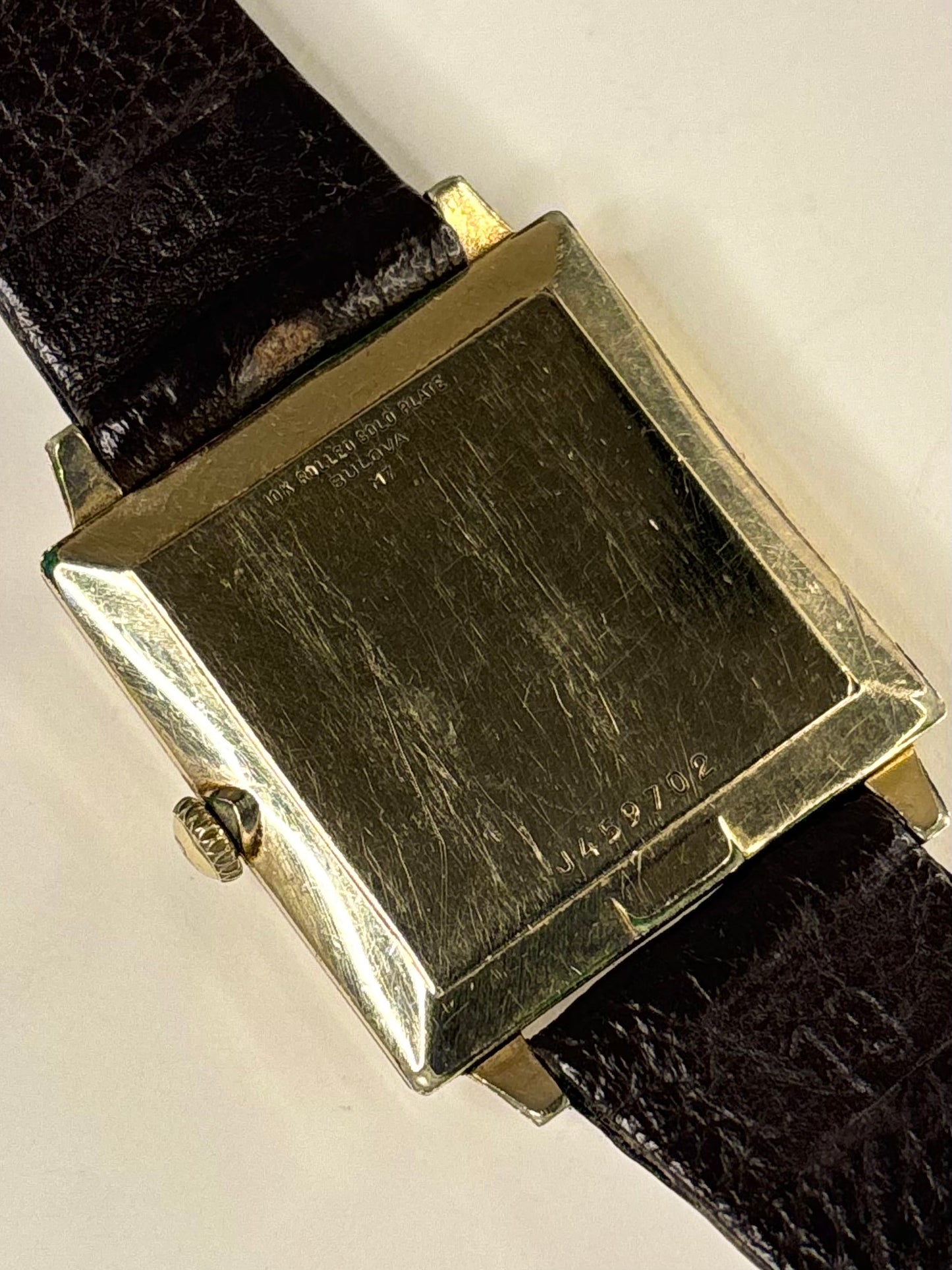 BULOVA 10K Rolled Gold *+BOX* Vintage 1960’s Manual Square Dress Watch