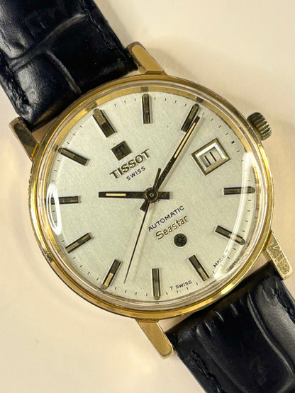 TISSOT Seastar Vintage 1970’s Men’s Automatic Date Gold Dress Watch
