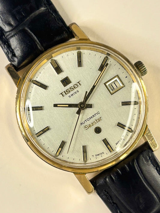 TISSOT Seastar Vintage 1970’s Men’s Automatic Date Gold Dress Watch
