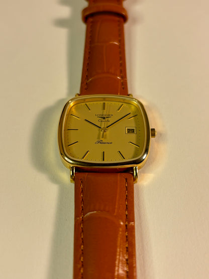 Longines Présence Gold Plated Quartz Date Watch L156.4