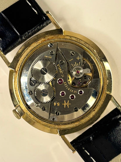 Hamilton 1966 vintage men’s timepiece gold plated white dial excellent movement 54