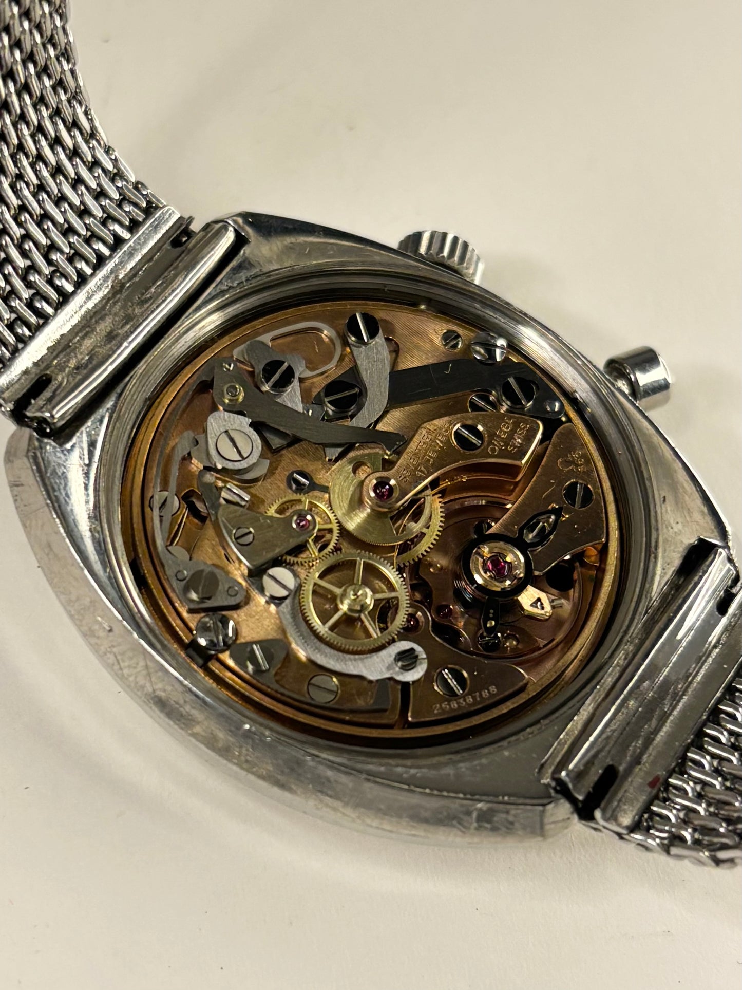 OMEGA Geneve Chronostop *+BOX* Vintage 1960’s Men’s Manual Silver Watch - 145.009
