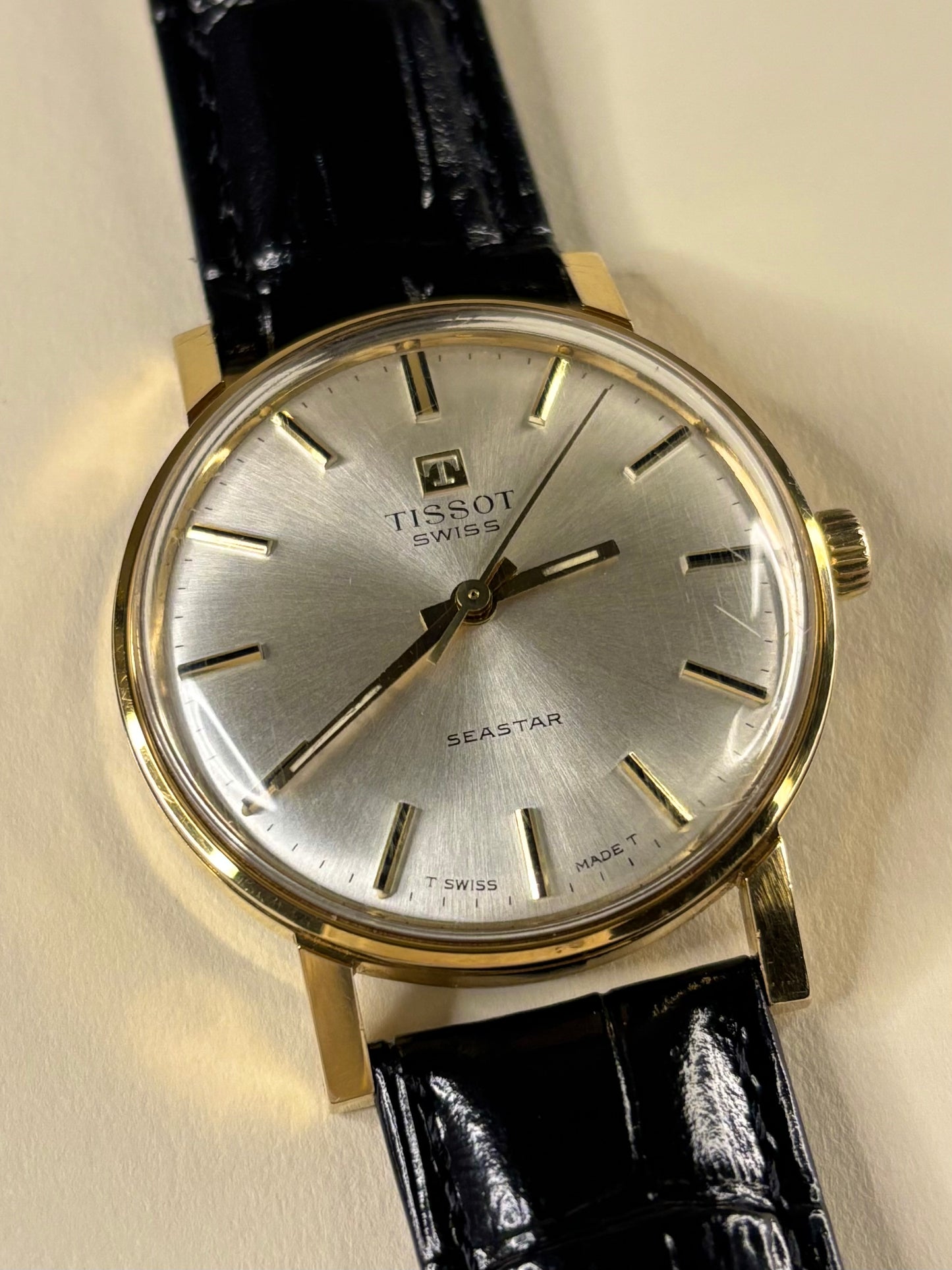 Tissot Seastar Gold Vintage 1980’s Men’s Dress Watch Boxed - Cal. 2451