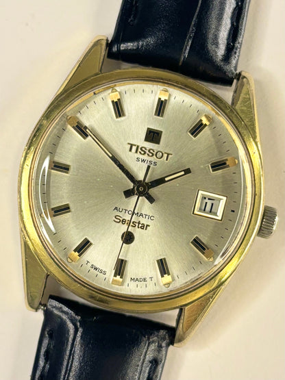 TISSOT Seastar Vintage 1970’s Men’s Automatic Date Gold Dress Watch