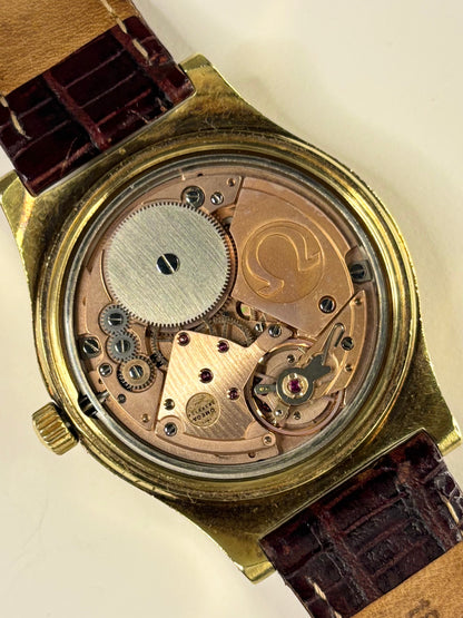 OMEGA Geneve *+PAPERS* Vintage 1970’s Men’s Manual Date Gold Dress Watch - 136.0102