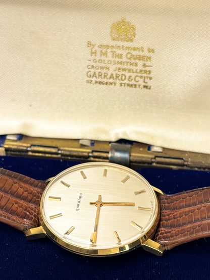 GARRARD Vintage 1970’s *+BOX* Men’s Manual Gold Dress Watch