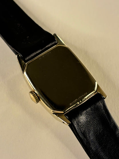Hamilton 10K Gold Filled Vintage 1950’s Men’s Manual Tank Watch - 747