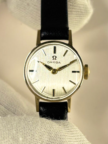 Omega 1960s vintage ladies’ timepiece 9ct solid gold manual wind
