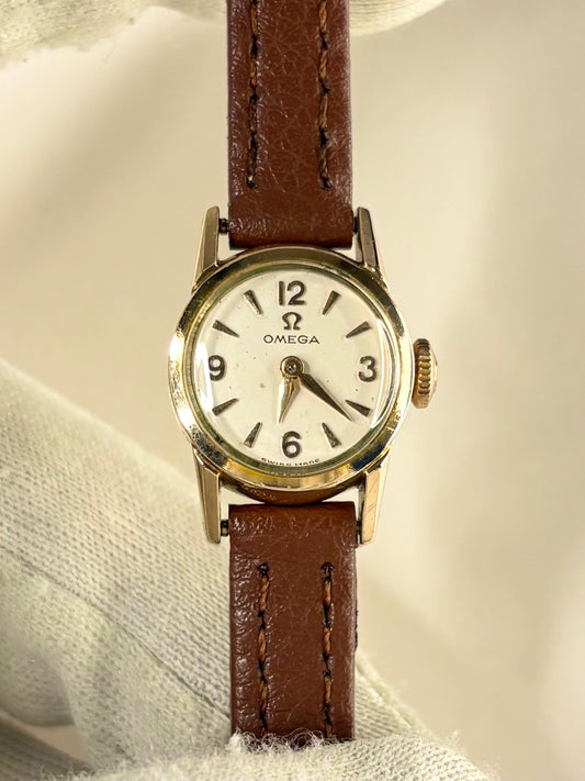 Vintage Omega ref. 2778 watch – c.1962 ladies' gold-plated manual dress watch in good condition with minor age-appropriate marks