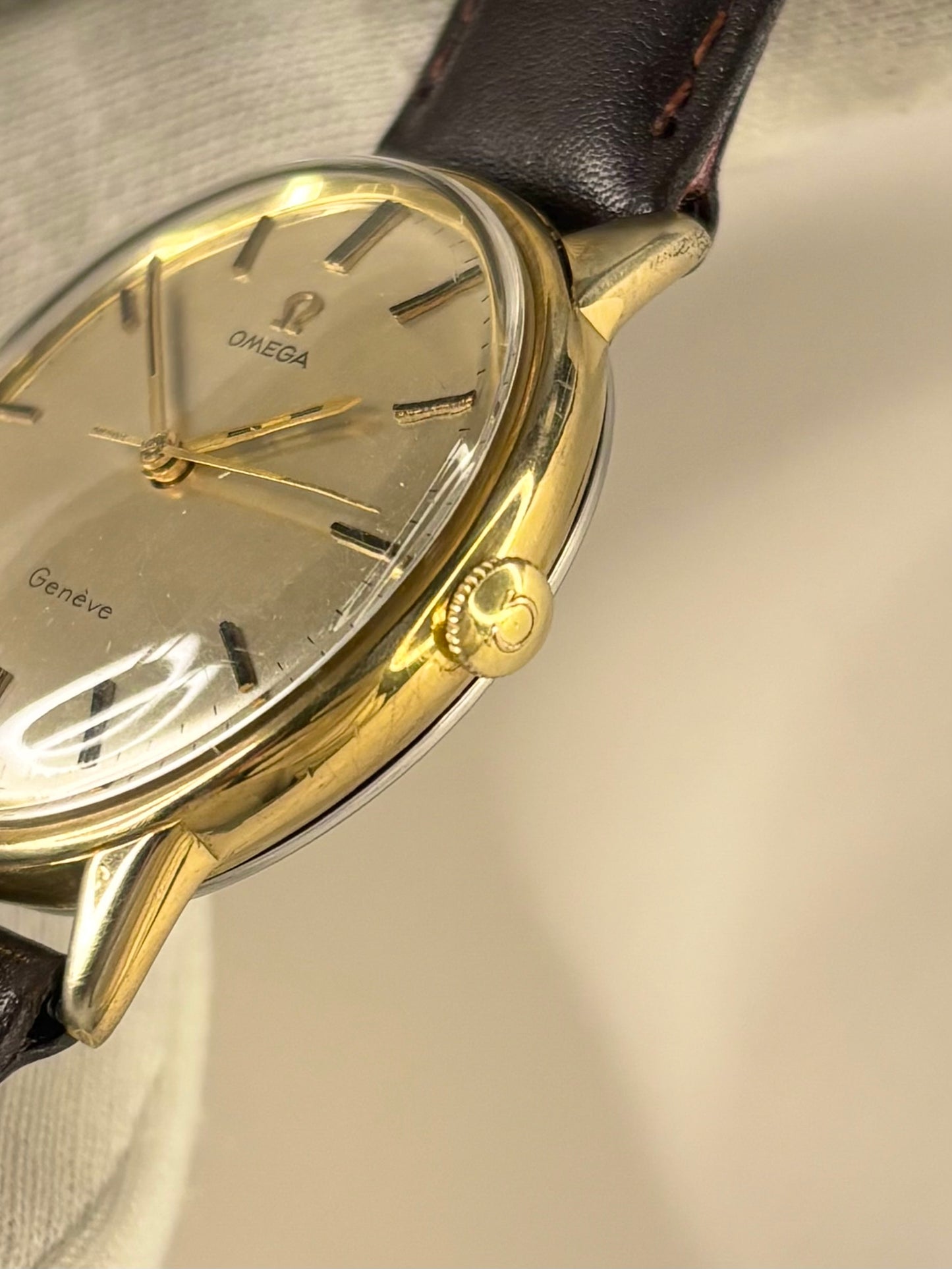 OMEGA Geneve Vintage 1960’s Men’s Manual Gold Dress Watch - 165.002