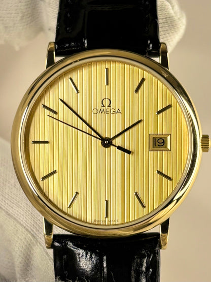 Omega De Ville 1989 vintage men’s timepiece quartz Cal. 1430 reliable movement