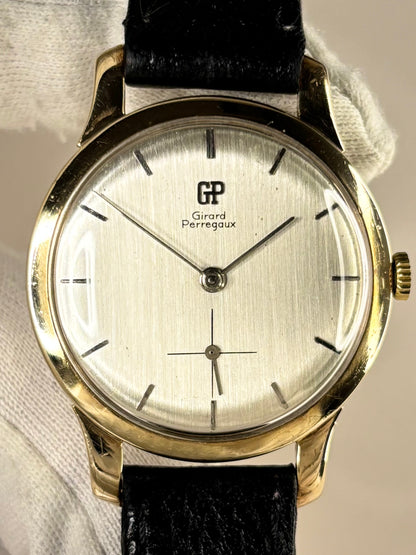 Vintage Girard Perregaux dress timepiece 1966 — manual wind mechanism, 33mm 9ct solid gold case refined classic