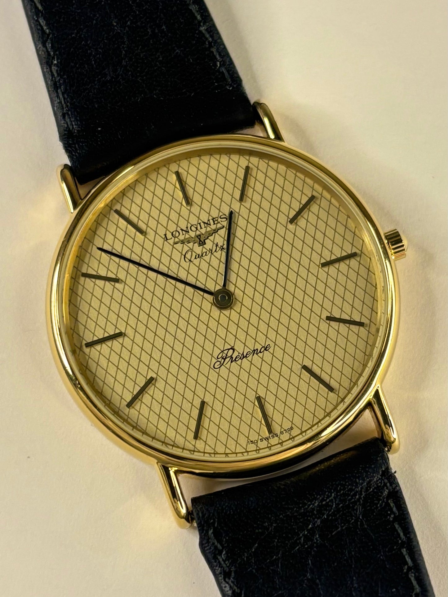 Longines Presence Vintage 1990’s Men’s Quartz Gold Dress Watch - L150.4