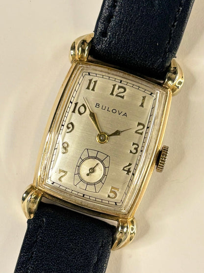 BULOVA Vintage 1950’s Men’s Manual Gold Tank Dress Watch