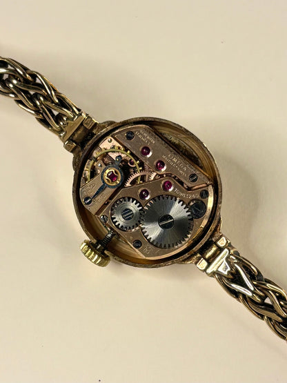 OMEGA 9ct Gold Ladies *+BOX* Vintage 1950’s Manual Cocktail Watch - 77824